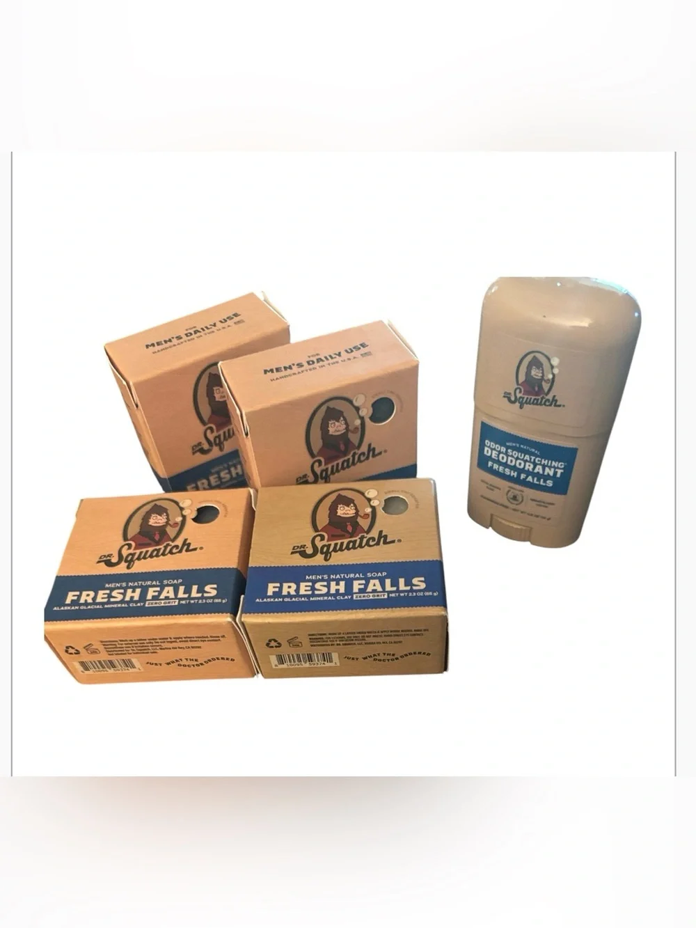 Dr. Squatch | Travel Bundle Fresh Falls | Soap & Deodorant Men’s On The Go